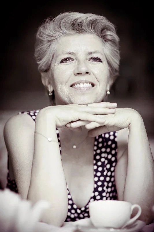 Marie-Louise Russo-Delattre — portrait noir et blanc